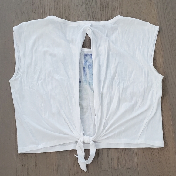 PINK Muscle Tee w Open Back - Picture 3 of 3